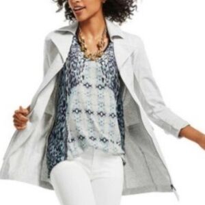 CAbi Light Gray Trench Coat